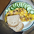 avocado egg roll & salad