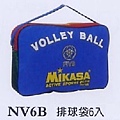 Mikasa FIVB六入排球袋(黑色)