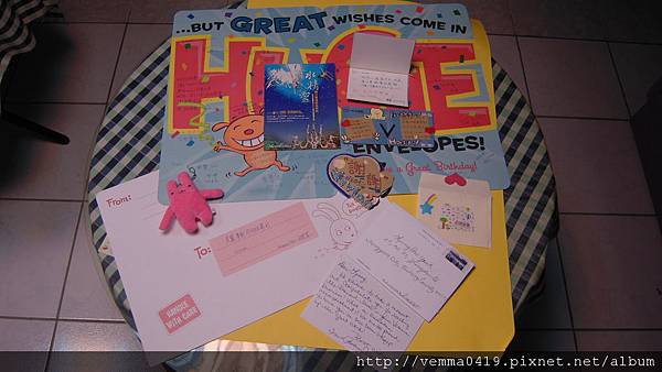 生日收到夥伴的祝福還有來自美國大上線的祝福喔