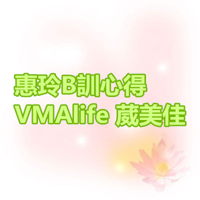 惠玲B訓心得 VMAlife 葳美佳