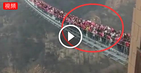 大量遊客擠上玻璃橋,下一秒意外發生,鏡頭拍下震撼瞬間!.png 大量遊客擠上玻璃橋,下一秒意外發生,鏡頭拍下震撼瞬間!.png