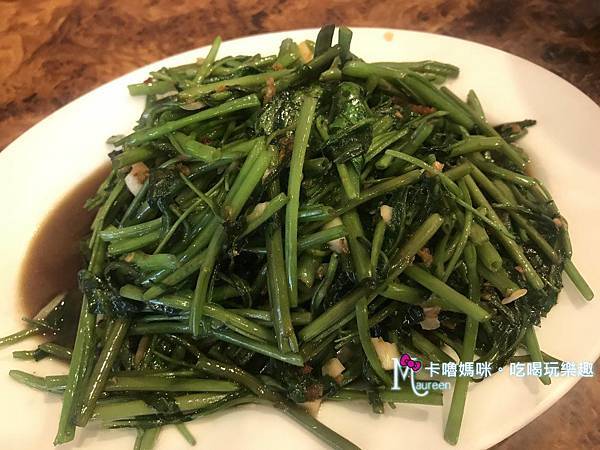 中壢~湄南小鎮泰式料理吃到飽12(蝦醬空心菜).JPG