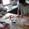 making dumpling skin