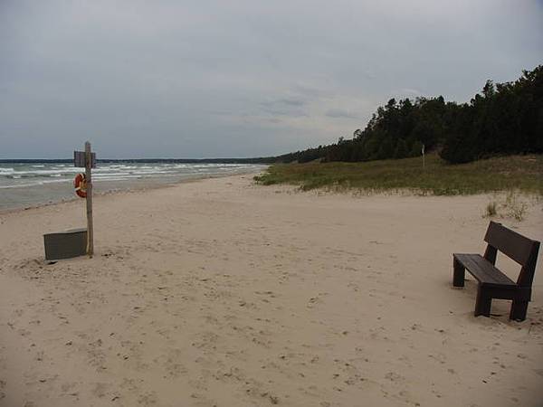 beach next to a &quot;lake&qu...