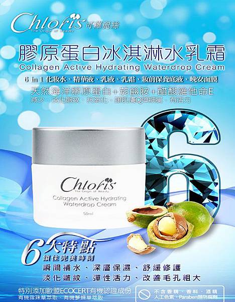 Chloris膠原蛋白冰淇淋水乳霜 試用