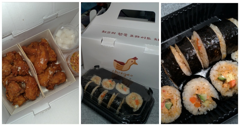 [食記] 脆穀韓式炸雞-好吃韓式飯捲/熊貓自取79折