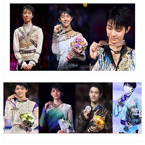 Yuzuru wrokd champion medals 6 times.jpg