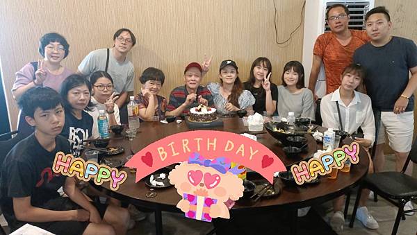廖爸爸生日快樂in萬里甕仔雞,媛出國遊學前一聚in劍湖山