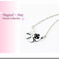 ♥ Magical Star ♥ MSN70144 韓版清爽簡約黑白配蝴蝶結項鏈