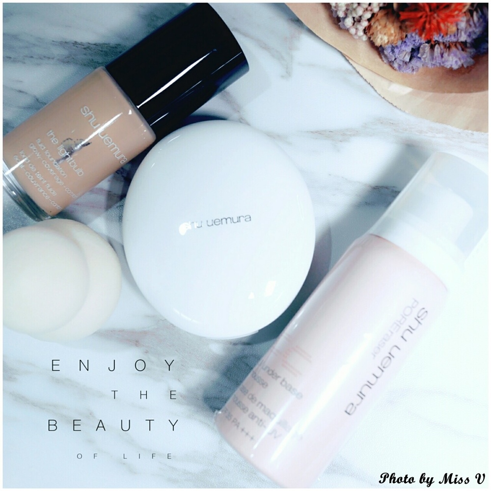 【Beauty∣底妝】植村秀鑽石光極緻保濕粉底液&鑽石光晶透粉餅,熬夜後一樣可以擁有像裸鑽一樣的光澤美肌。