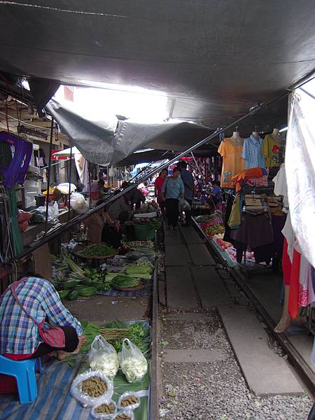 Mae Klong鐵道市場一縮影
