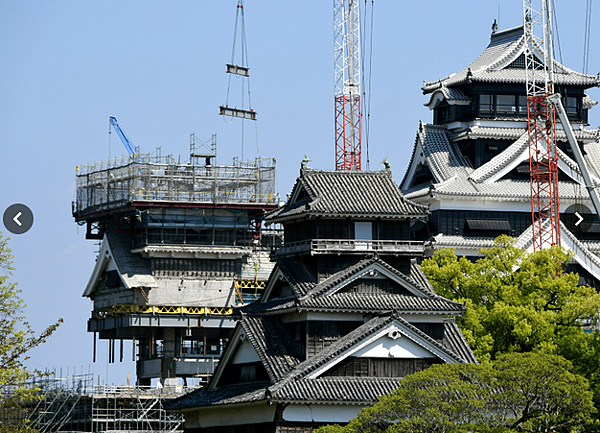 復旧工事が始まった熊本城の小天守.png