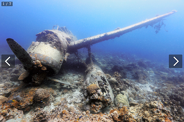 沈睡於帛琉海域的零式三座水上偵察機殘骸。.png 沈睡於帛琉海域的零式三座水上偵察機殘骸。.png