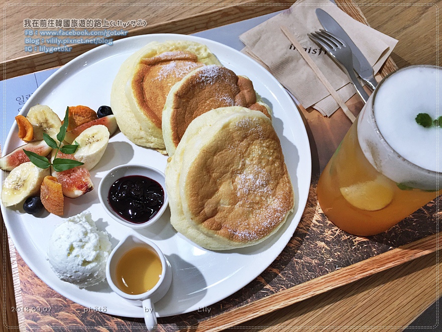 首爾|innisfree Green Cafe 舒芙蕾鬆餅,享受濟州島大自然的原汁原味