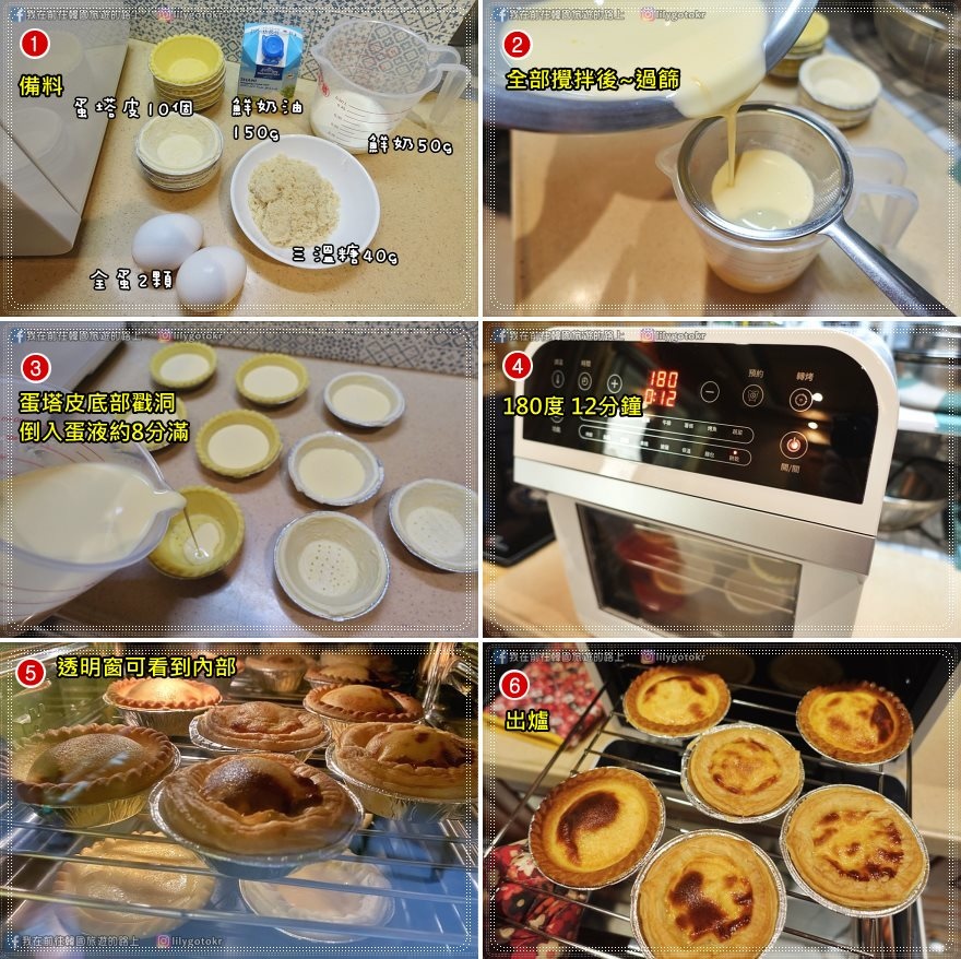 氣炸烤箱蛋塔