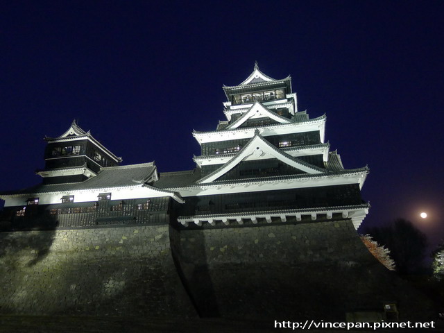 天守閣背面 傍晚