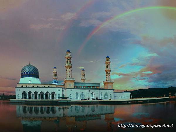 水上清真寺彩虹