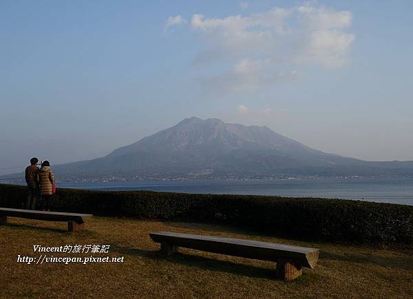 櫻島火山 椅子