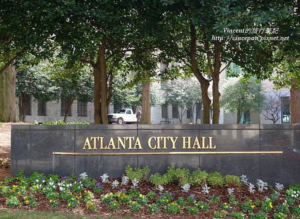 Atlanta City Hall 立牌