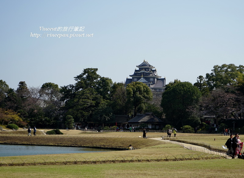 岡山城 草坪