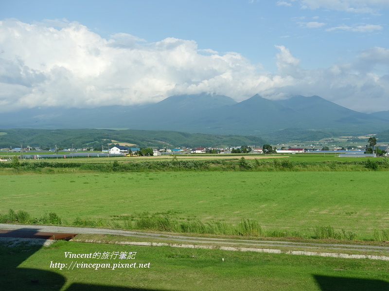 窗外十勝岳