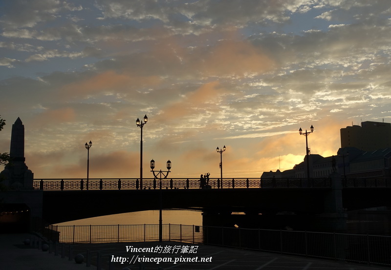 幣舞橋 夕陽1