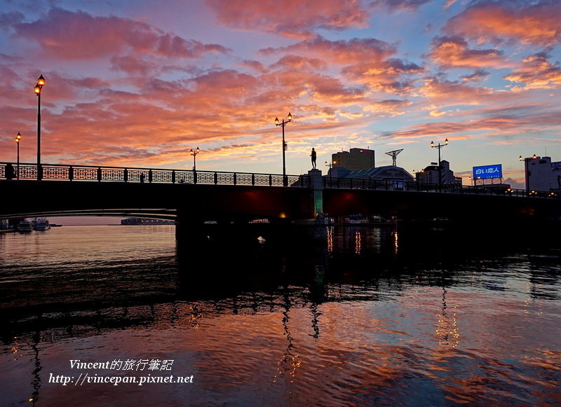 幣舞橋 夕陽2