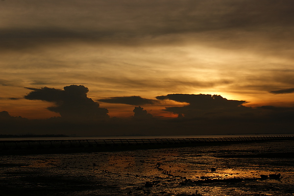 浦邊夕陽