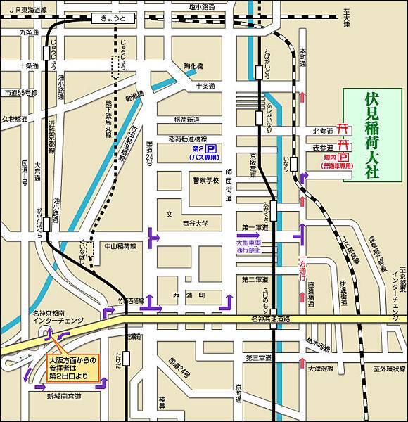 伏見稻荷大社MAP