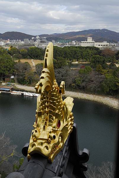 岡山城上裝飾