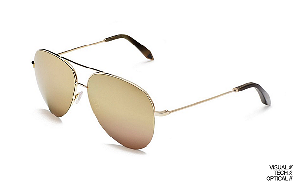 Victoria Beckham 18k 黃金 Aviator 墨鏡 @必久戴眼鏡