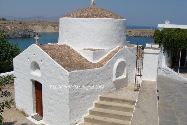 A church in Lindos Town