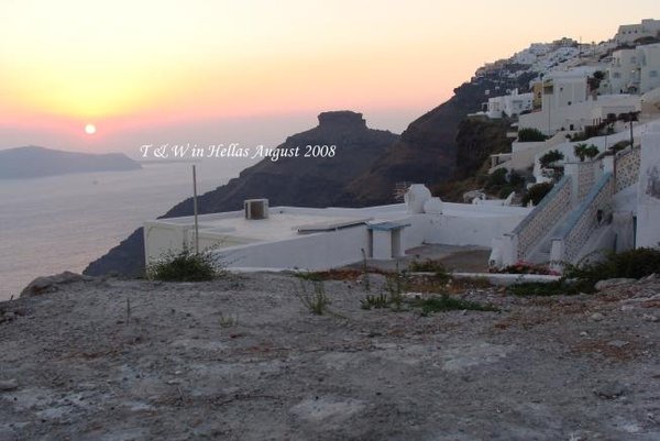 Sunset in Fira