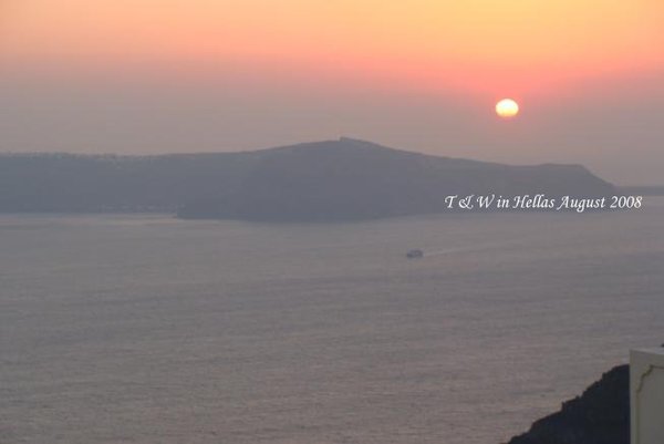 Sunset in Fira