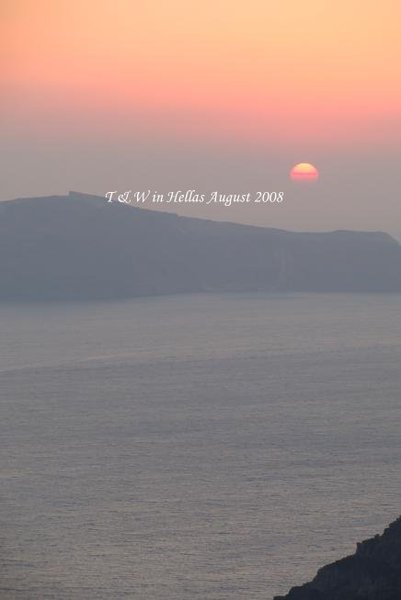 Sunset in Fira