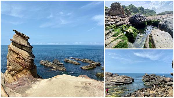 南雅奇岩,大浦層砂岩,海岸線,潮間帶,風化石,東北角,台2線,海洋,海蝕,新北