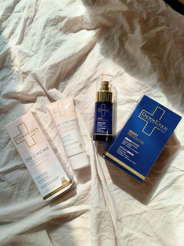 【抗老保養】光傷害修護～法國必買DermEden 得美登防曬DD霜＋A醇再生修護精華 (13).jpg