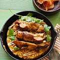黏踢踢雞肉麵與大阪煎