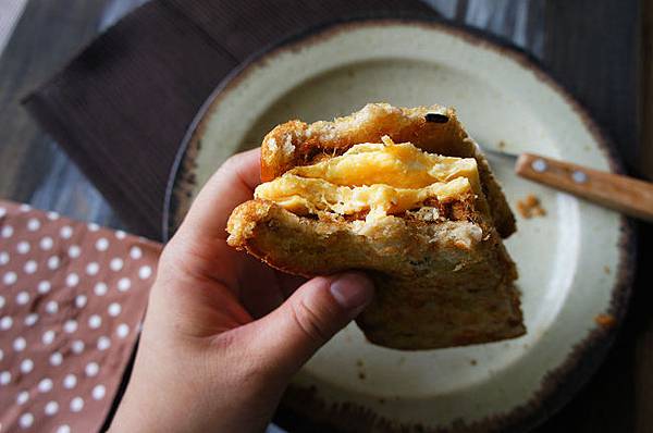 古早味煎吐司肉鬆蛋皮