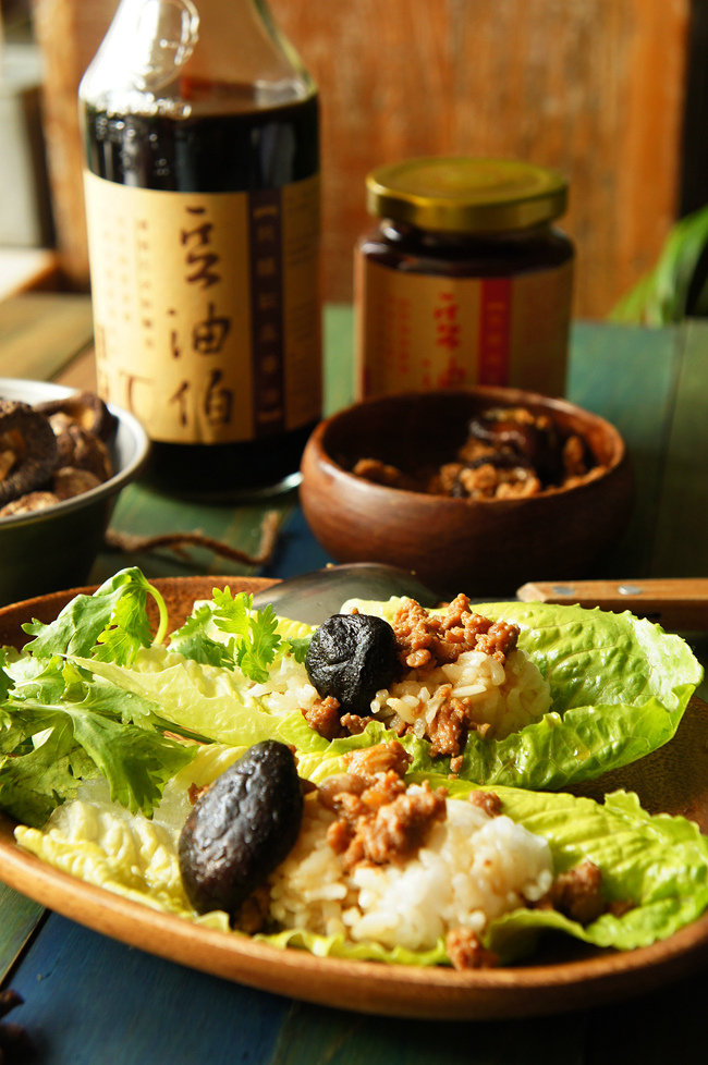 香菇肉燥生菜包飯