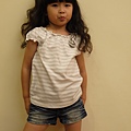 E20安妮公主銀白色上衣1件(95公分)4~5歲