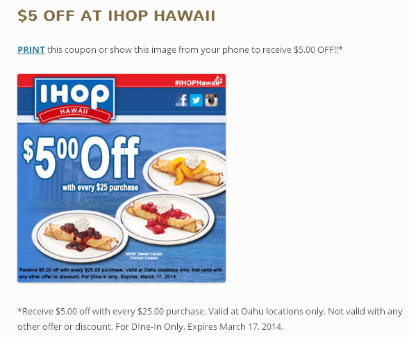 IHOP OFFER