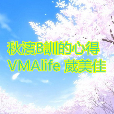 秋濱B訓的心得 VMAlife 葳美佳