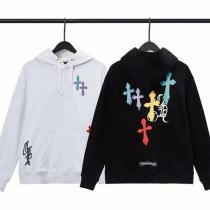 CHROME HEARTS パーカー ブラック×カラフルクロ CHROME HEARTS パーカー ブラック×カラフルクロ