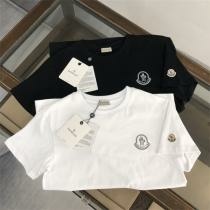 モンクレール Tシャツ 人気ランキング 新作 ロゴ刺繍 シン