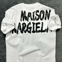 メゾン マルジェラ Tシャツ ラフタッチ ロゴ プリント 柄