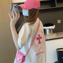 甘くて可愛い CHROME HEARTS Tシャツ ピンク 