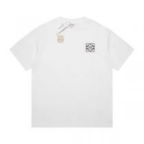 洗練デザイン ロエベ Tシャツ アナグラムロゴ刺繍 ブラック