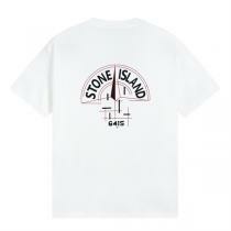 ストーンアイランド Tシャツ 白 アーチ型ロゴ 数字 デザイ ストーンアイランド Tシャツ 白 アーチ型ロゴ 数字 デザイ