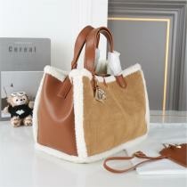 ディオール トートバッグ シアリング素材 ベージュブラウン 